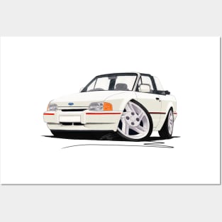 Ford Escort (Mk4) XR3i Cabriolet White Posters and Art